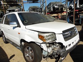 2008 Honda Pilot EX-L White 3.5L AT 4WD #A22556